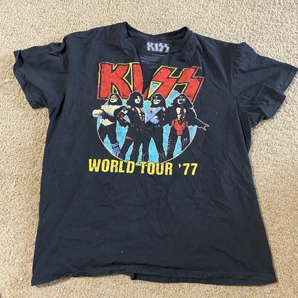 Mens KISS Band Music Tshirt
